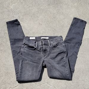 LEVI'S 710 Super Skinny Gray Jeans 27 W 30 L